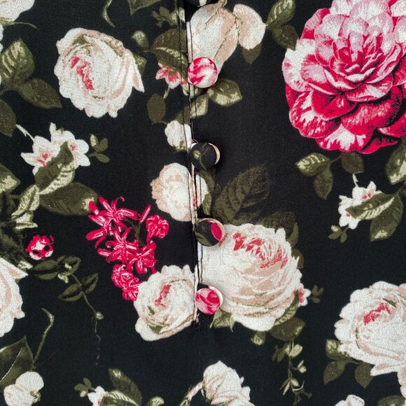 Torrid - Floral Georgette Knit Back Tank - Picture 7 of 11